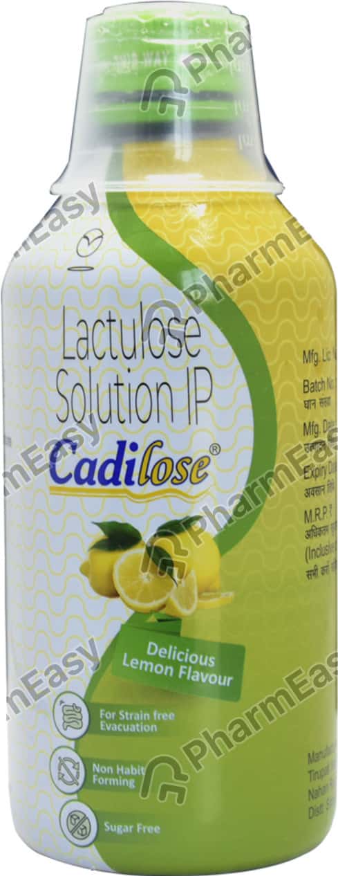 Cadilose Delicious Lemon Flavour Sugar Free Bottle Of 250ml Oral Solution