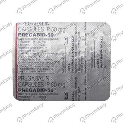Pregabid 50 Mg Strip Of 10 Tablets
