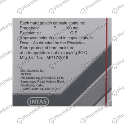 Pregabid 50 Mg Strip Of 10 Tablets