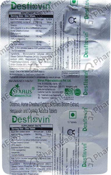 Desflovin Strip Of 10 Tablets