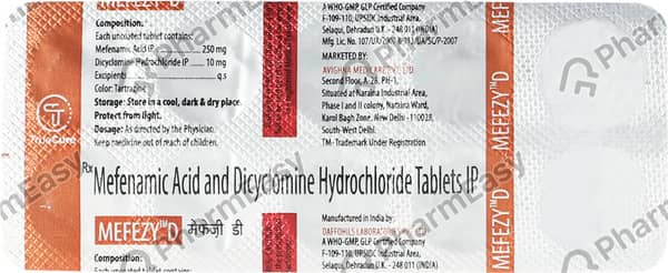 Mefezy D Strip Of 10 Tablets