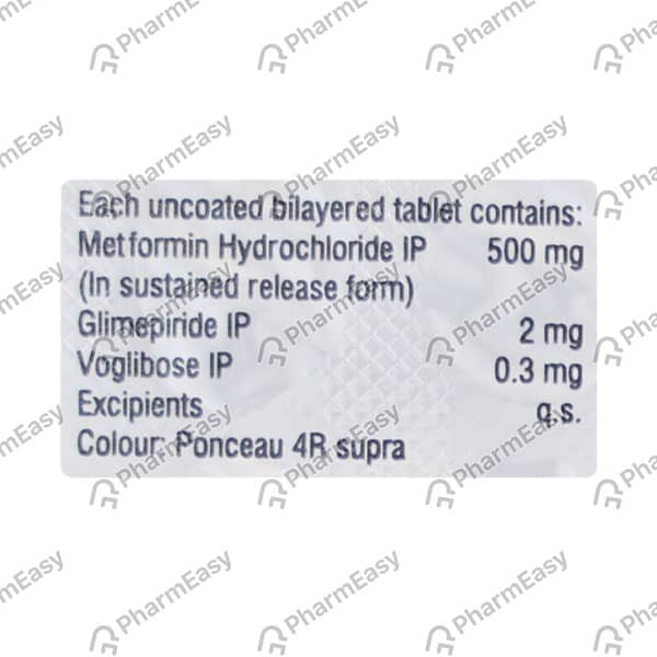Gluconorm Vg 2Mg Plus Strip Of 15 Tablets