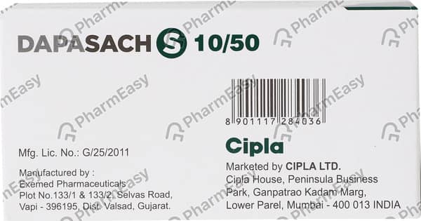 Dapasach S 10/50mg Strip Of 10 Tablets