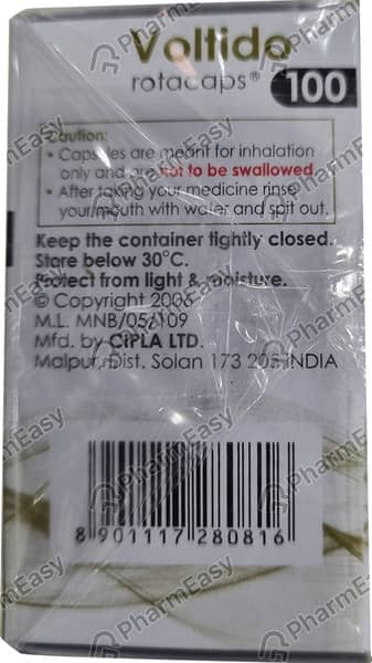 Voltido 100mcg Box Of 15 Rotacaps