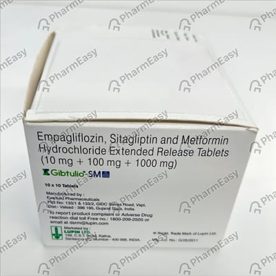 Gibtulio Sm 10/1000mg Strip Of 10 Tablets