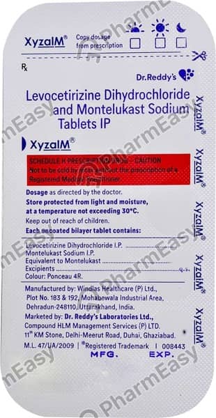 Xyzal M Strip Of 15 Tablets