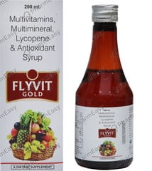 FLYVIT GOLD BOTTLE OF 200ML SYRUP