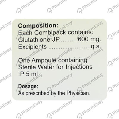 Glutone 600mg Dry Vial Of 1 Powder For Injection
