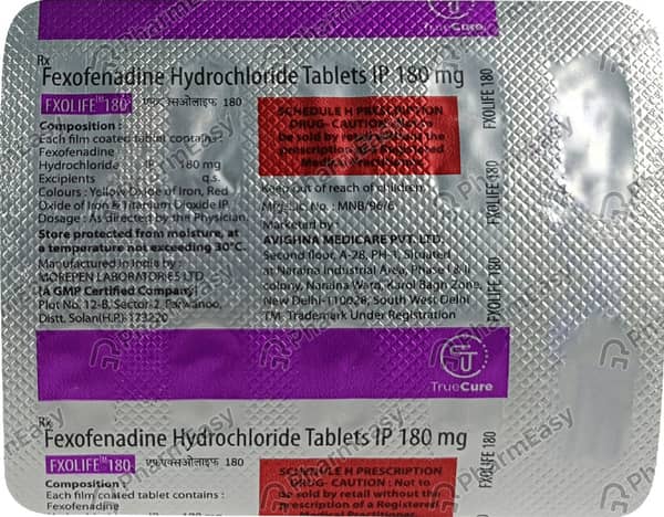 Fxolife 180mg Strip Of 10 Tablets