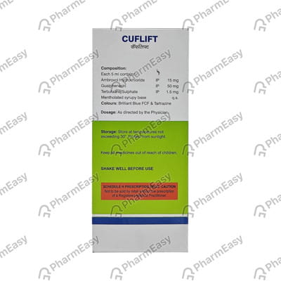 Cuflift Bottle Of 100ml Syrup