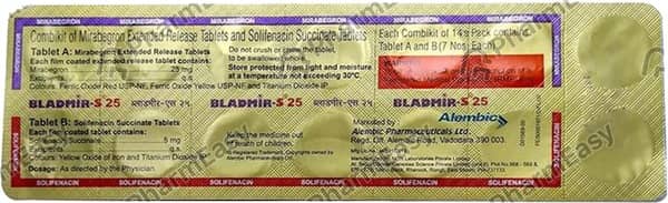 Bladmir S 25Mg Strip Of 14 Tablets