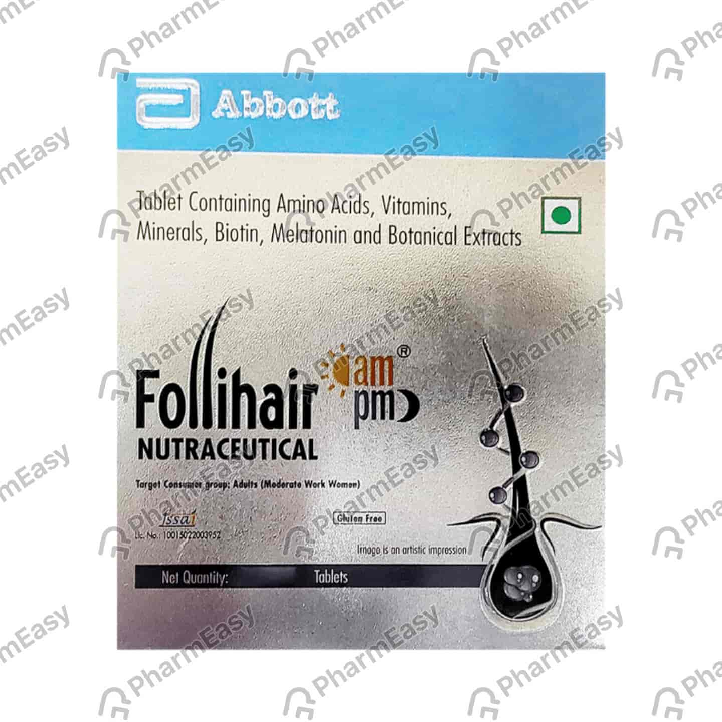 Follihair Ampm Strip Of 20 Tablets