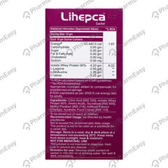 LIHEPCA DELICIOUS ORANGE FLAVOUR SUGAR FREE SACHET OF 10GM ORAL POWDER