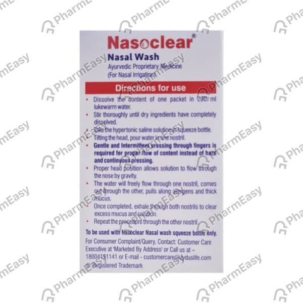 Nasoclear Sachet Of 5Gm Nasal Wash