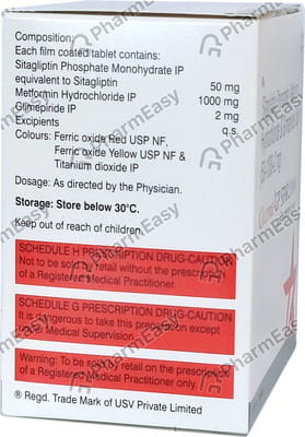 Glycomet Gp Star 2/1000mg Strip Of 10 Tablets