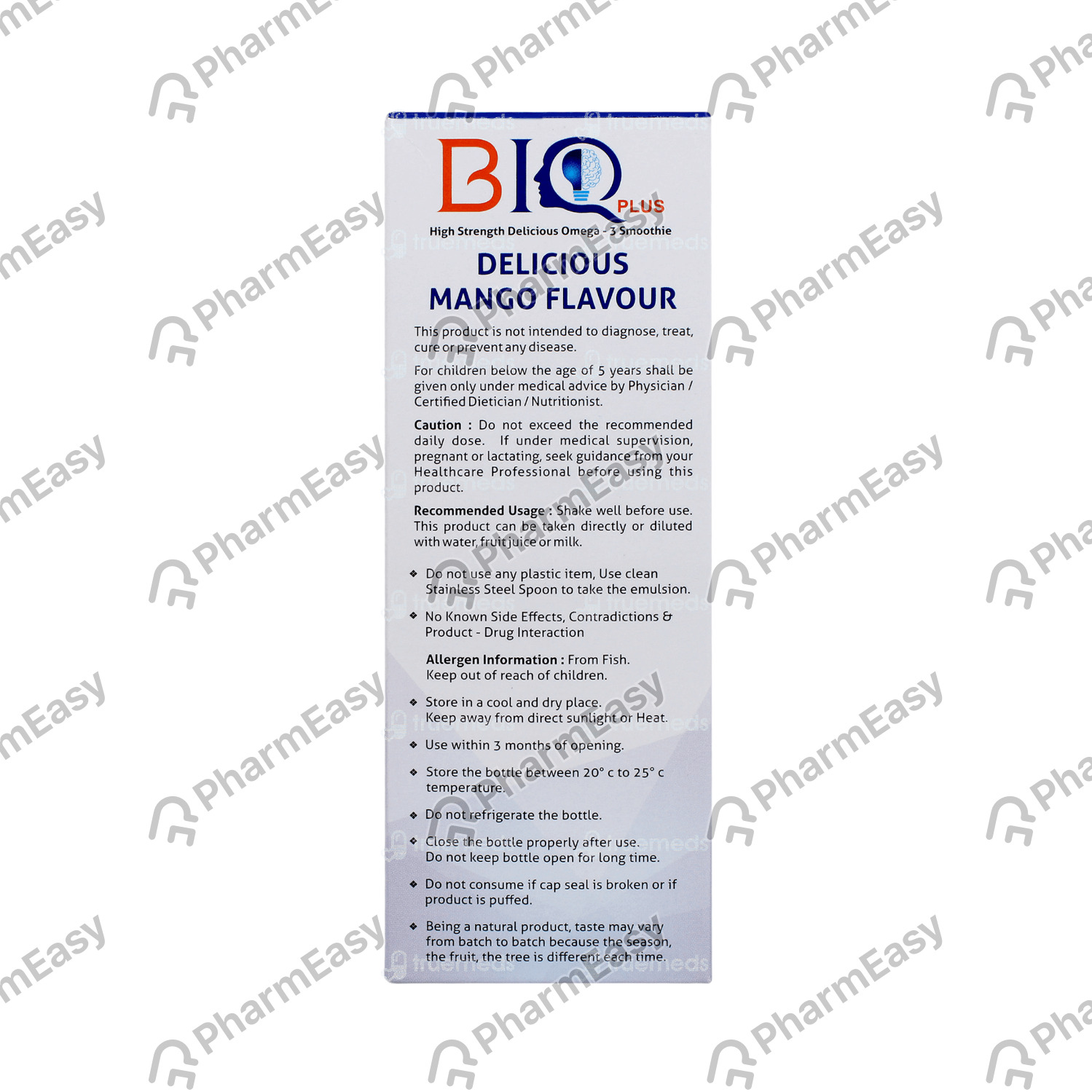 Biq Plus Mango Flavour Bottle Of 150ml Syrup