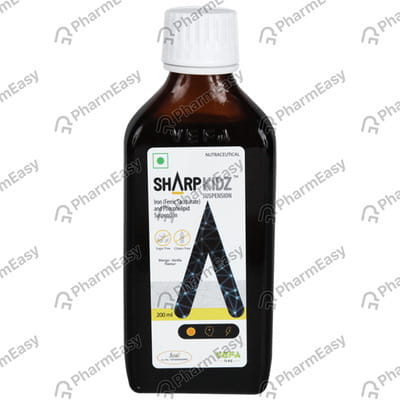 Sharpkidz Mango Vanilla Flavour Sugar Free Bottle Of 200ml Suspension