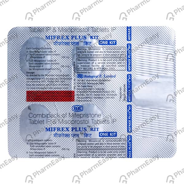 Mifrex Plus Strip Of 5 Combikit Tablets
