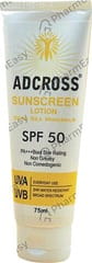ADCROSS SPF 50 BOTTLE OF 75ML SUNSCREEN LOTION