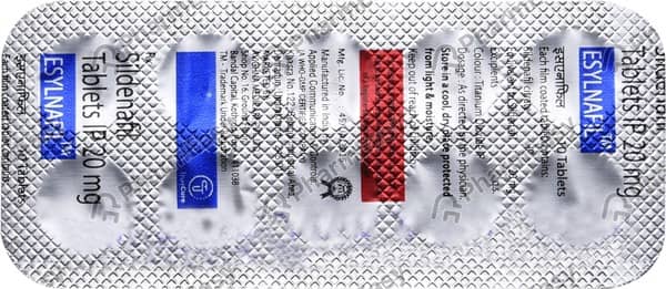एसील्नैफिल 20एमजी की स्ट्रिप 10 टैबलेट्स