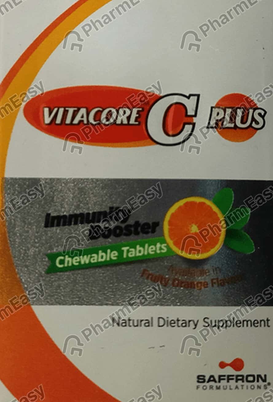 Vitacore C Plus Orange Flavour Bottle Of 30 Chewable Tablets
