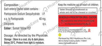 Pantajet 40mg Strip Of 10 Tablets