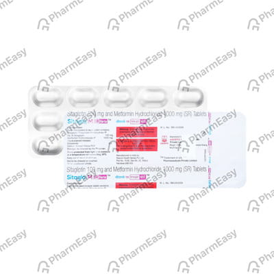 Sitaglo M Sr Forte 100/1000mg Strip Of 15 Tablets
