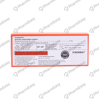 Bisolaid 5mg Strip Of 10 Tablets
