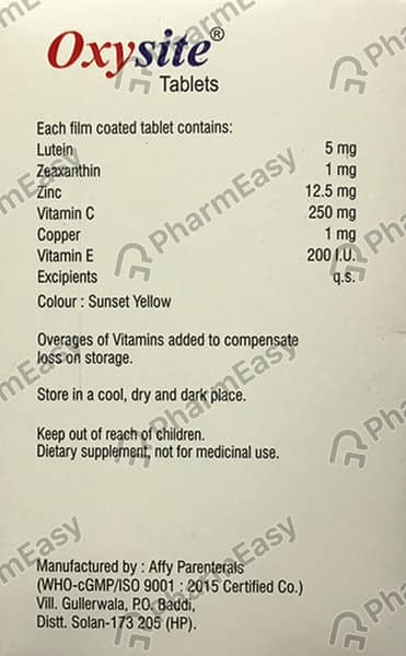 Oxysite Strip Of 10 Tablets