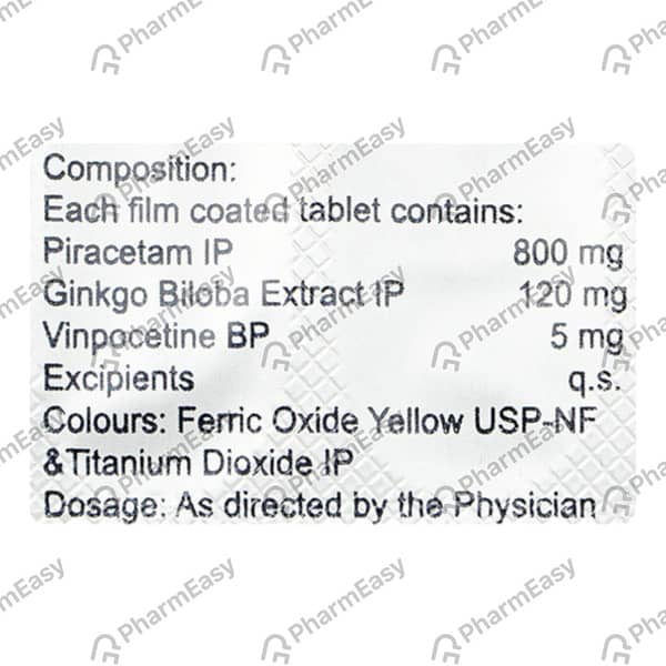 Ginkocer Forte Strip Of 10 Tablets