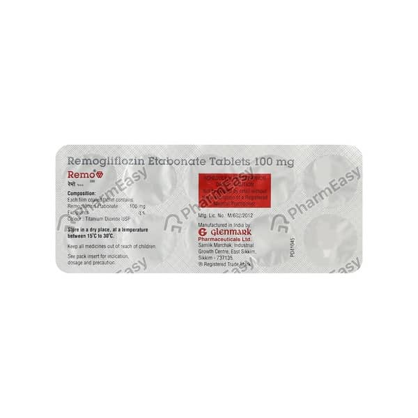 Remo 100mg Strip Of 10 Tablets