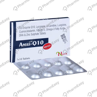 Amri Q 10 Strip Of 10 Tablets