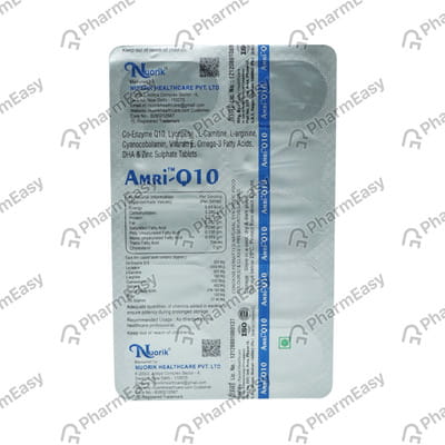 Amri Q 10 Strip Of 10 Tablets