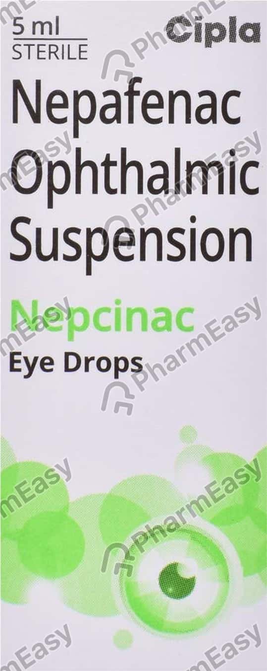 Nepaflam 0.1 W/V Eye Drop (5) Uses, Side Effects, Price & Dosage