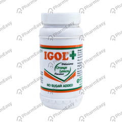 IGOL PLUS DELICIOUS ORANGE LEMON FLAVOUR BOTTLE OF 250GM POWDER