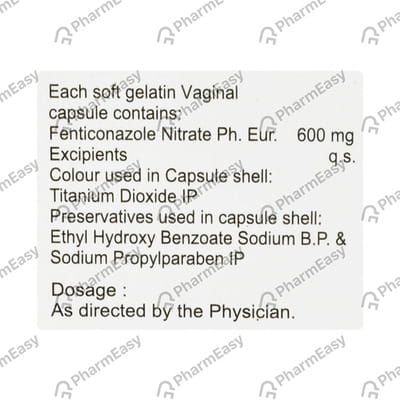 Fentispor 600mg Strip Of 1 Vaginal Capsule