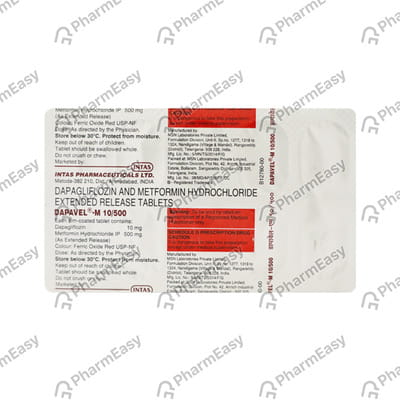 Dapavel Gm 10/1/500mg Strip Of 10 Tablets