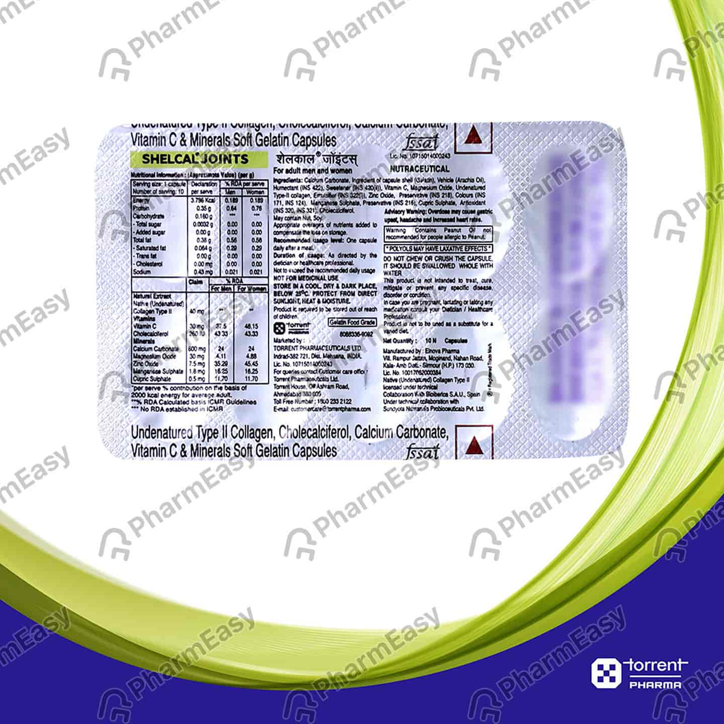 Shelcal Joints Strip Of 10 Capsules