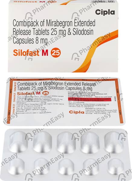 Silofast M 25mg Strip Of 20 Capsule And Tablet Combikit