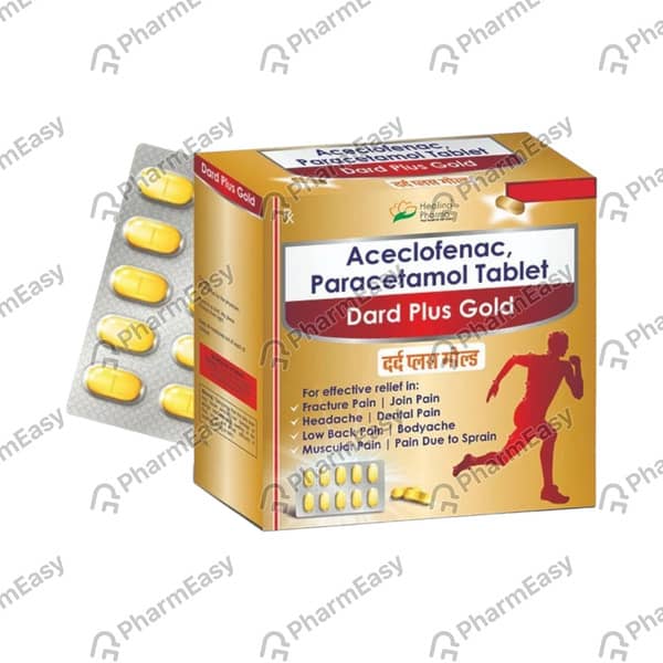 Dard Plus Gold Strip Of 10 Tablets