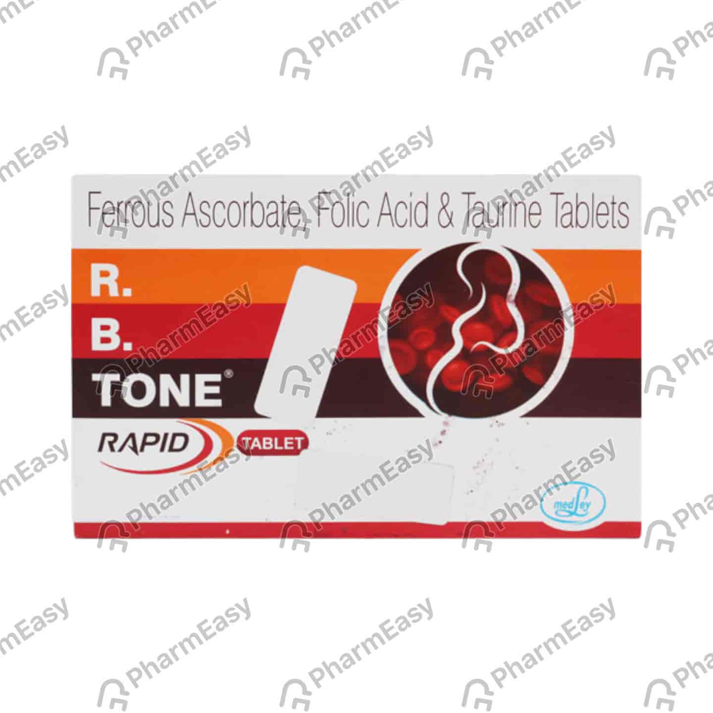 R B Tone Rapid Strip Of 10 Tablets