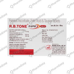 R B TONE RAPID STRIP OF 10 TABLETS