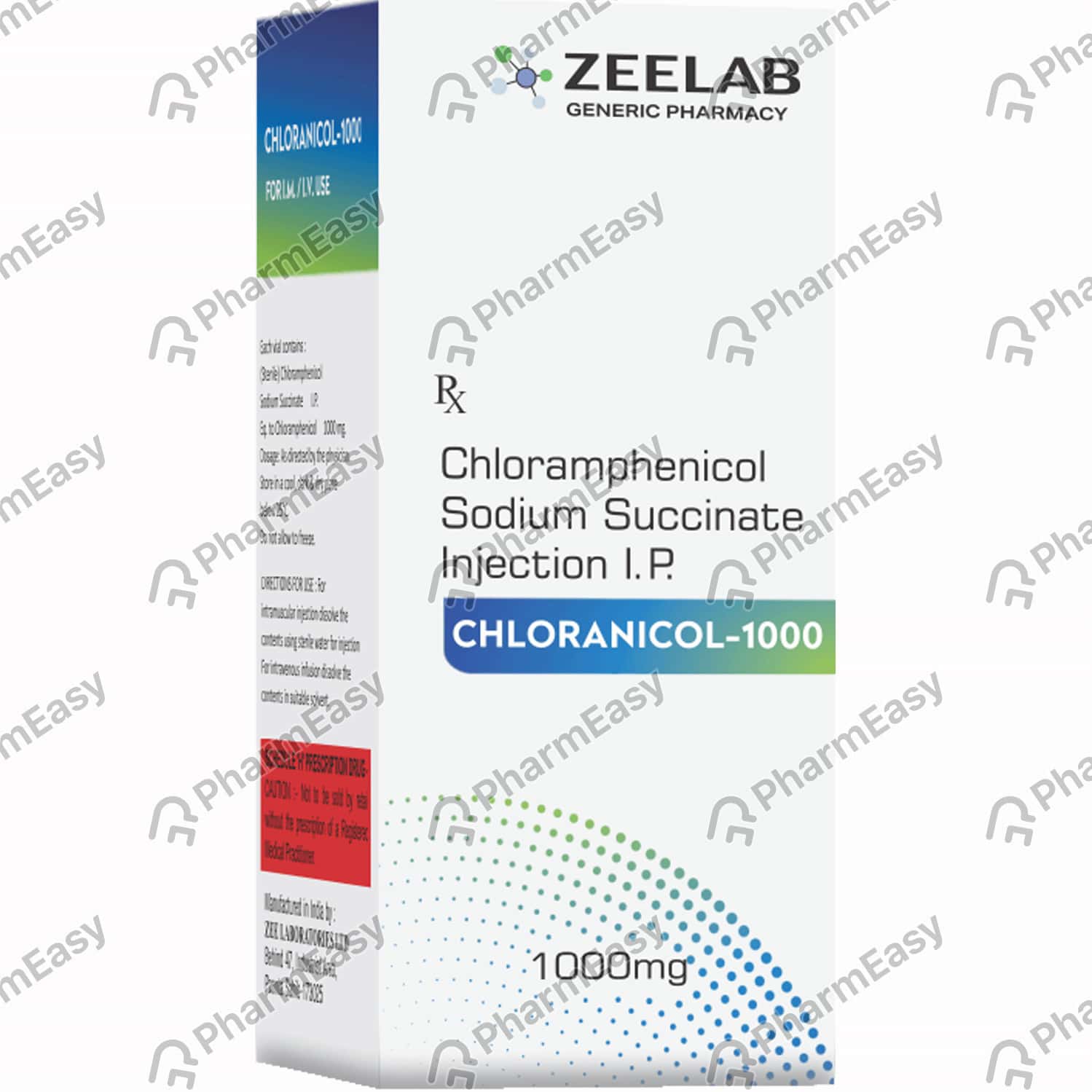 Buy Chloranicol 1000 MG Powder For Injection (1) Online at Flat 15 OFF
