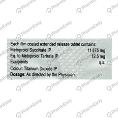 Metopole Xl 12.5mg Strip Of 10 Tablets