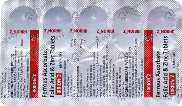 Irrion Z Strip Of 10 Tablets
