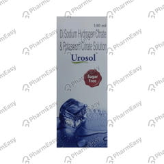 UROSOL ORANGE FLAVOUR SUGAR FREE BOTTLE OF 100ML SOLUTION