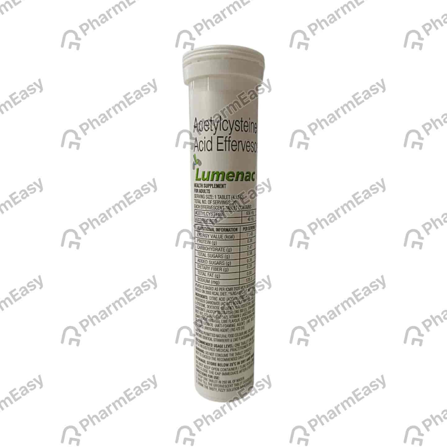 Lumenac C Strawberry Flavour Bottle Of 10 Effervescent Tablets