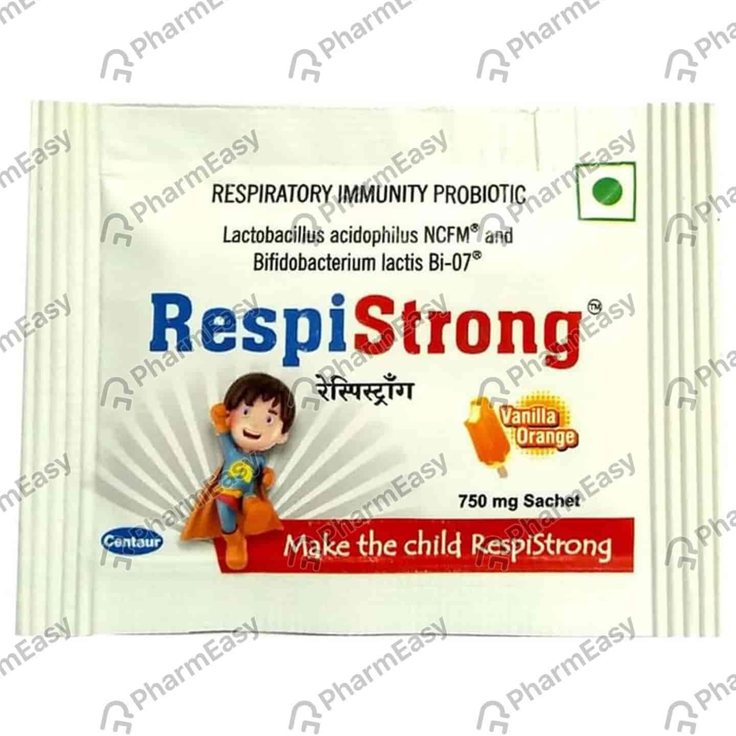 Respistrong Vanilla Orange Flavour Sachet Of 750mg Powder