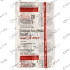 Lonax Od Er 600 Strip Of 10 Tablets