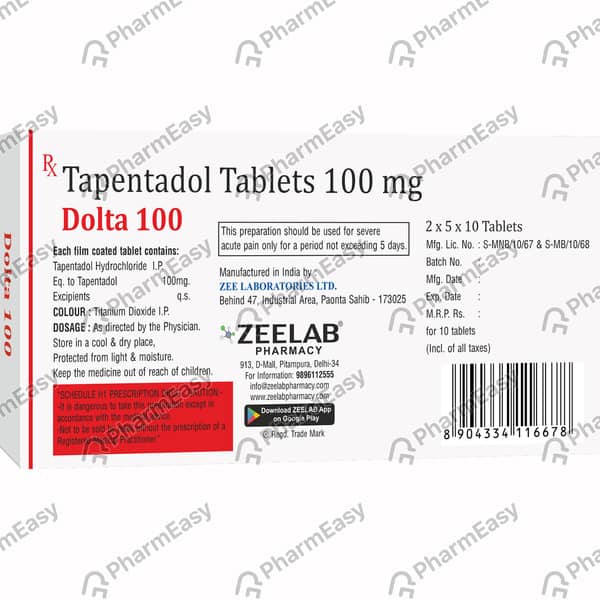 Dolta 100mg Strip Of 10 Tablets